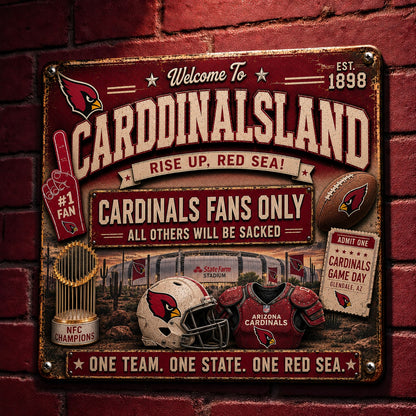 All Football Fans Teams Rustic Only Vintage Metal Sign - 5to9vibe