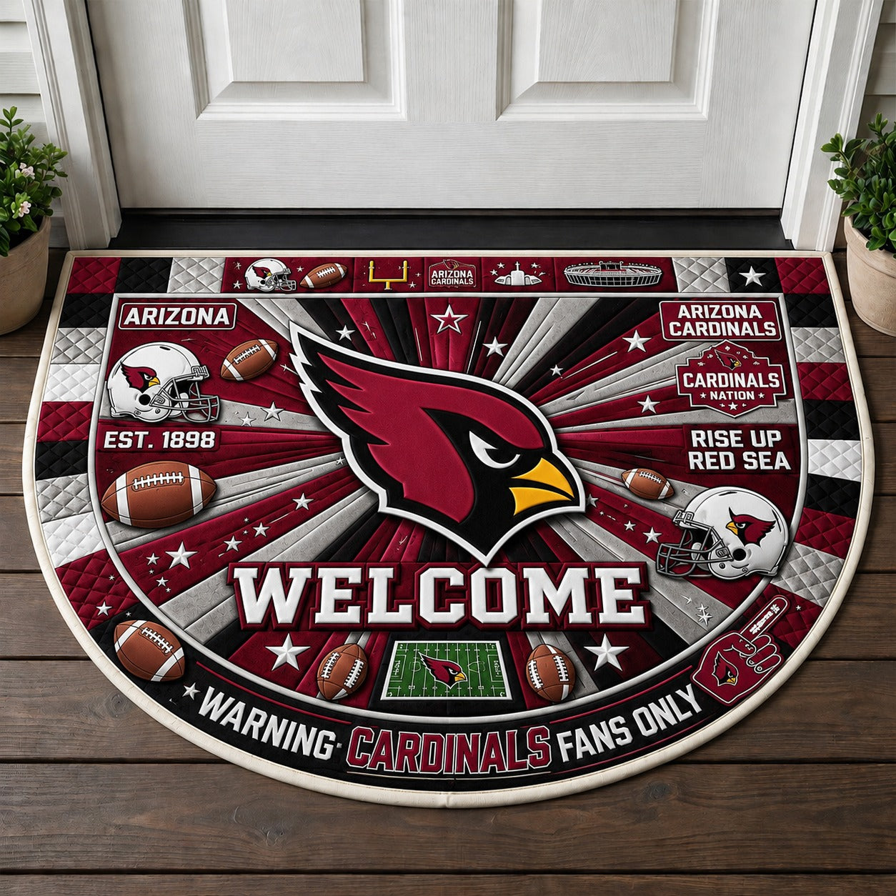 Alfombra personalizada de bienvenida premium de equipo de la MLB – Felpudo de béisbol personalizado