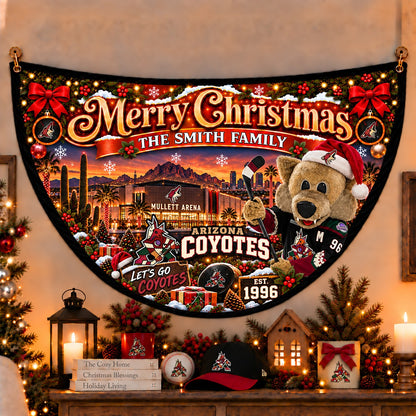 All Hockey Teams Personalized Christmas Night Bunting Flag - 5to9vibe