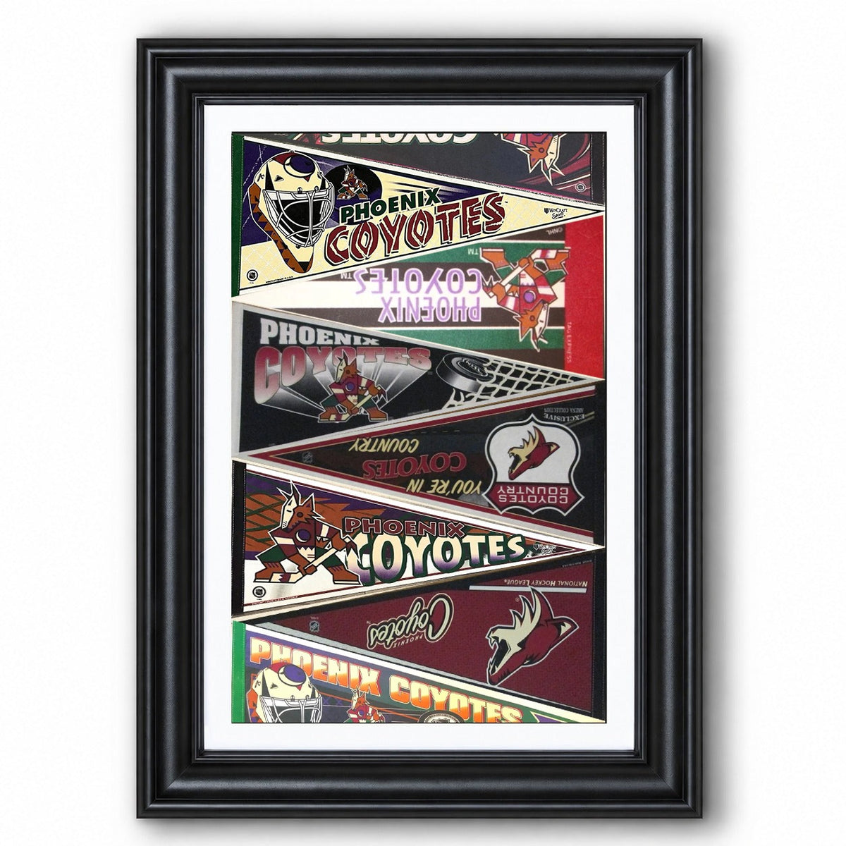 All Hockey Teams Vintage Pennant Anniversary For Fans No Frame Vertical Poster - 5to9vibe