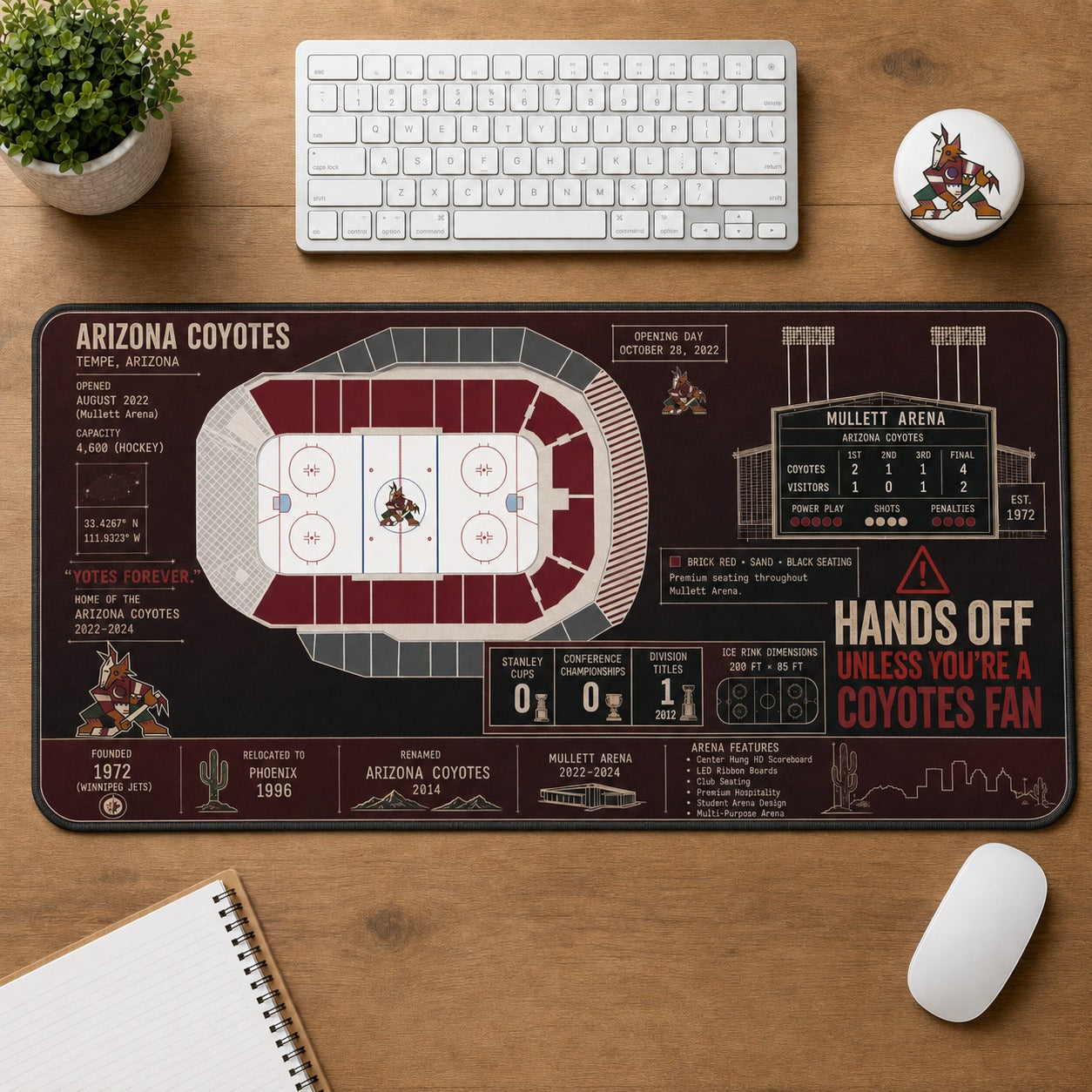All Hockey Stadiums Arena Blueprint Desk Mat Mouse Pad Plus Size Trending - 5to9vibe