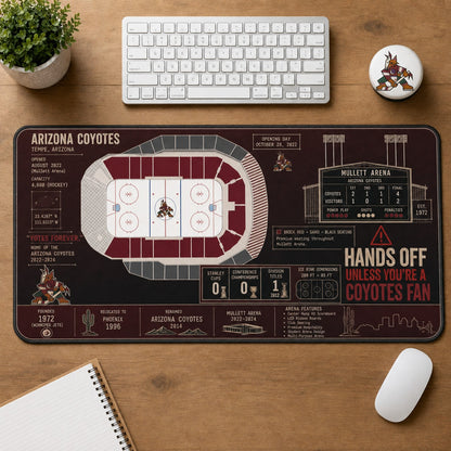 All Hockey Stadiums Arena Blueprint Desk Mat Mouse Pad Plus Size Trending - 5to9vibe