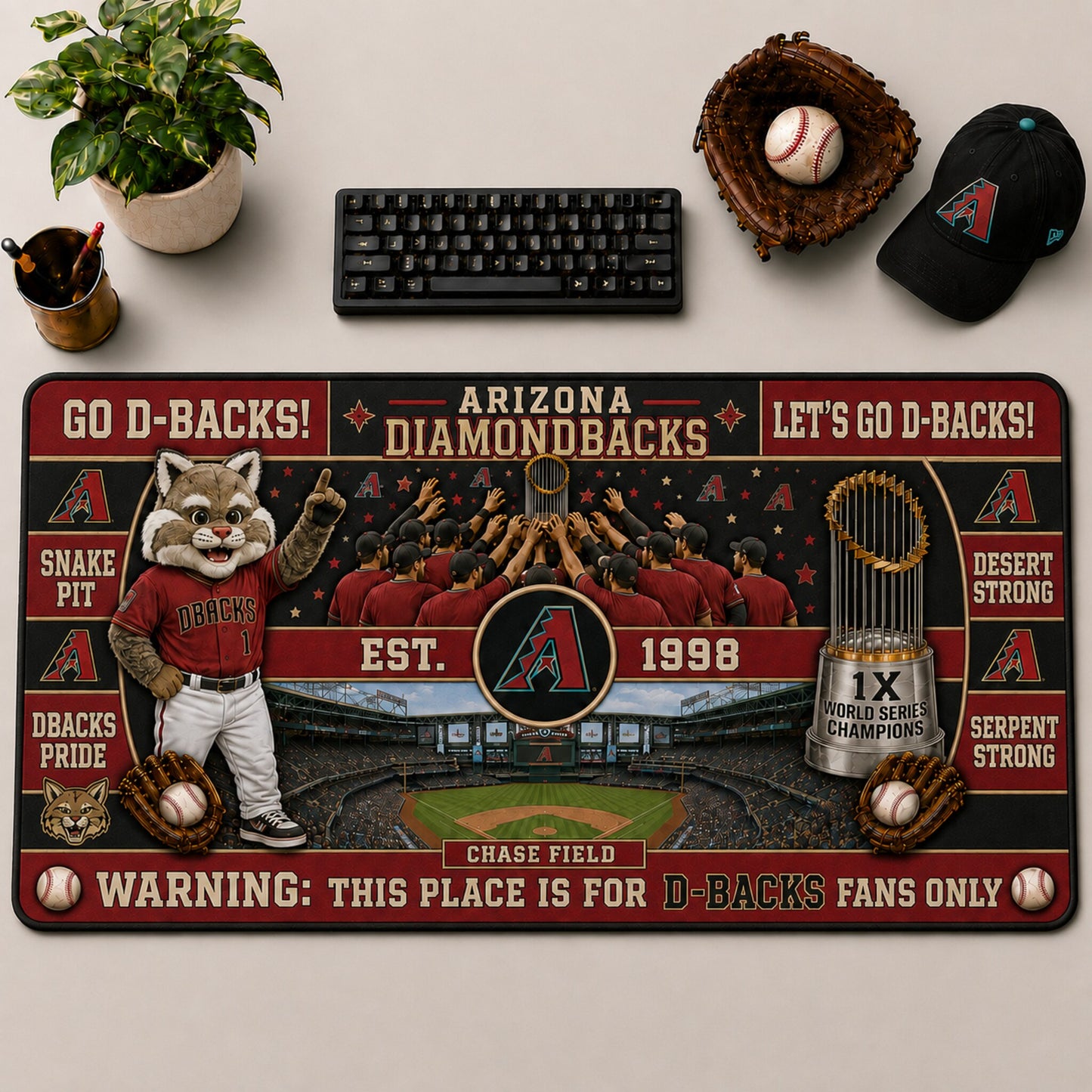 All Baseball Teams Anniversary For Fans Desk Mat  Baseball  Desk Mat Mouse Pad Plus Size - 5to9vibe