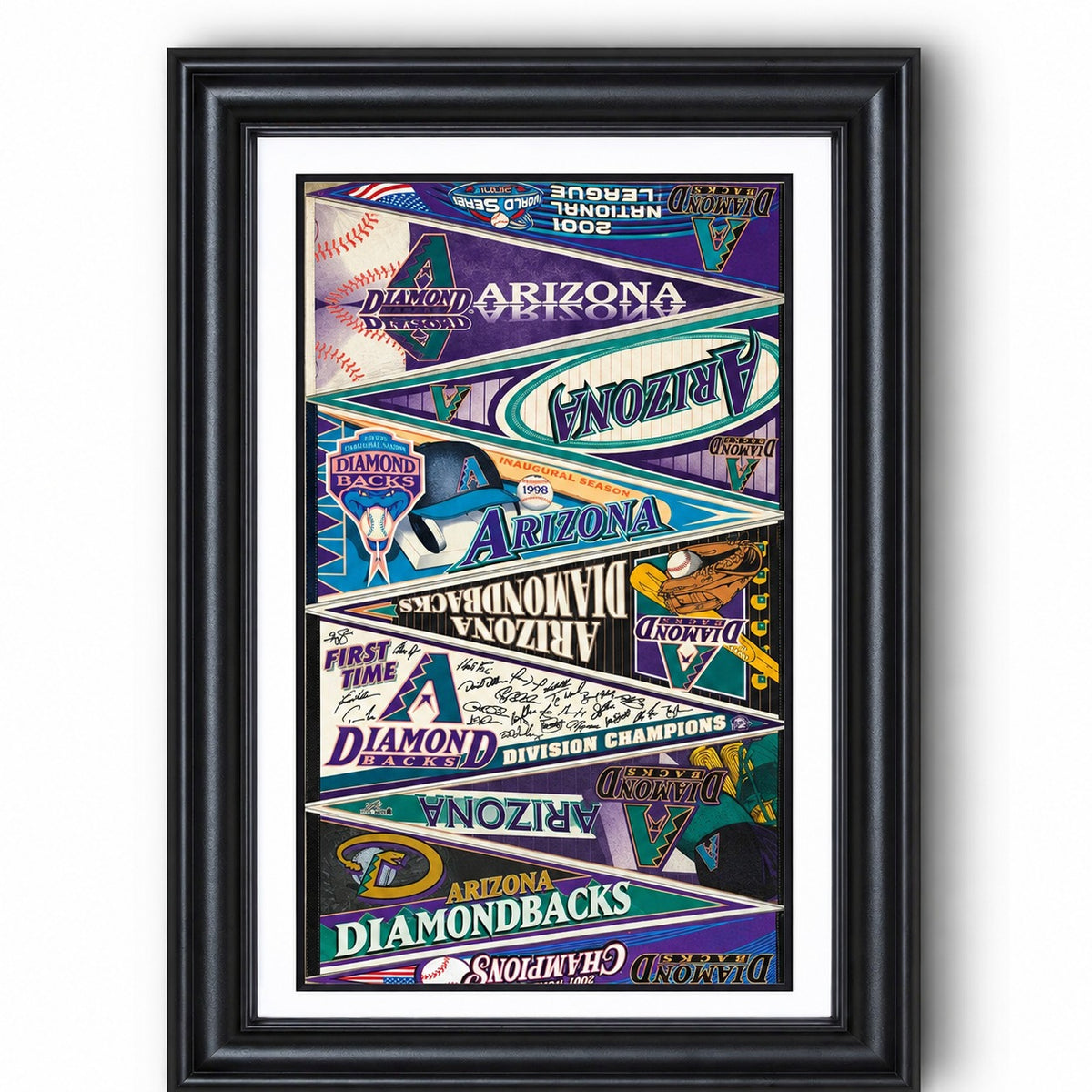 All Baseball Teams Vintage Anniversary For Baseball Fans Poster No Frame - Vertical Poster - 5to9vibe