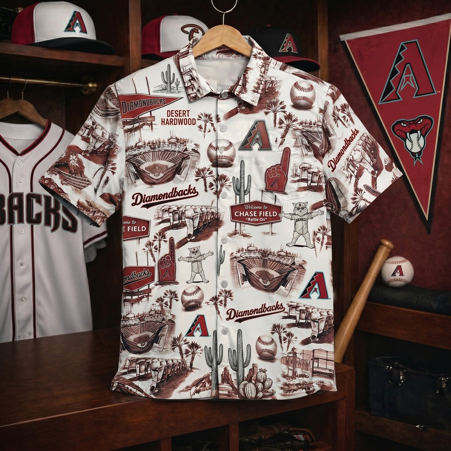 LAD Baseball Stadium SGA Blue Vibe Unisex Hawaiian Shirt