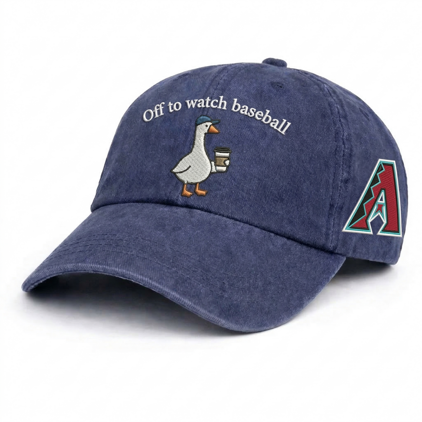 Off to watch Baseball Embroidered Logo Premium Baseball Cap