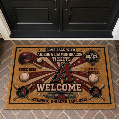 Alfombra personalizada de bienvenida premium de equipo de la MLB – Felpudo de béisbol personalizado