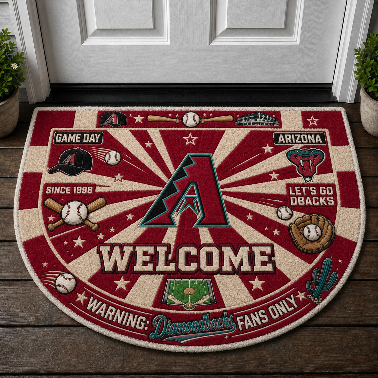 Football All Teams Custom Premium Welcome Mat – Personalized Doormat