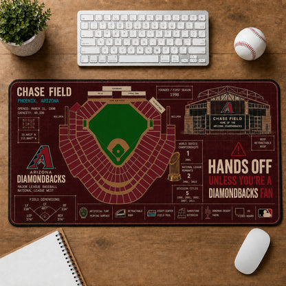 All Baseball Legendary Stadiums Masterplan Desk Mat Mouse Pad Plus Size - 5to9vibe