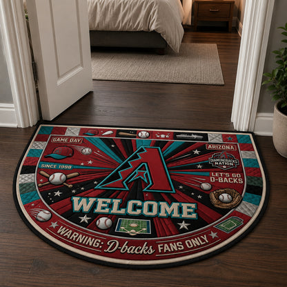 Alfombra personalizada de bienvenida premium de equipo de la MLB – Felpudo de béisbol personalizado