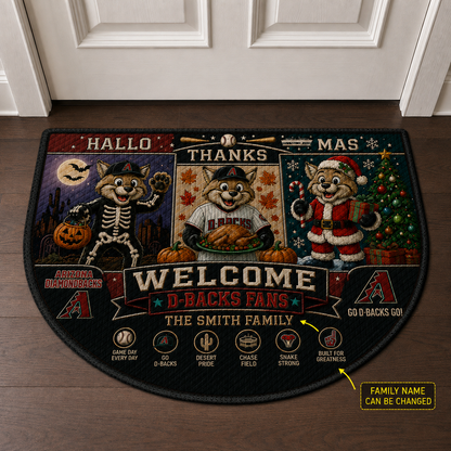 Alfombra personalizada de bienvenida premium de equipo de la MLB – Felpudo de béisbol personalizado