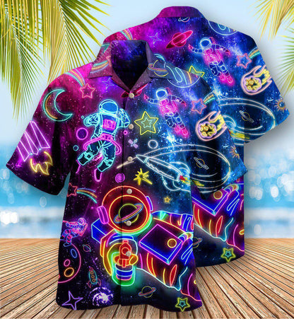 Astronaut Galaxy Escape To The Stars - Hawaiian Shirt 