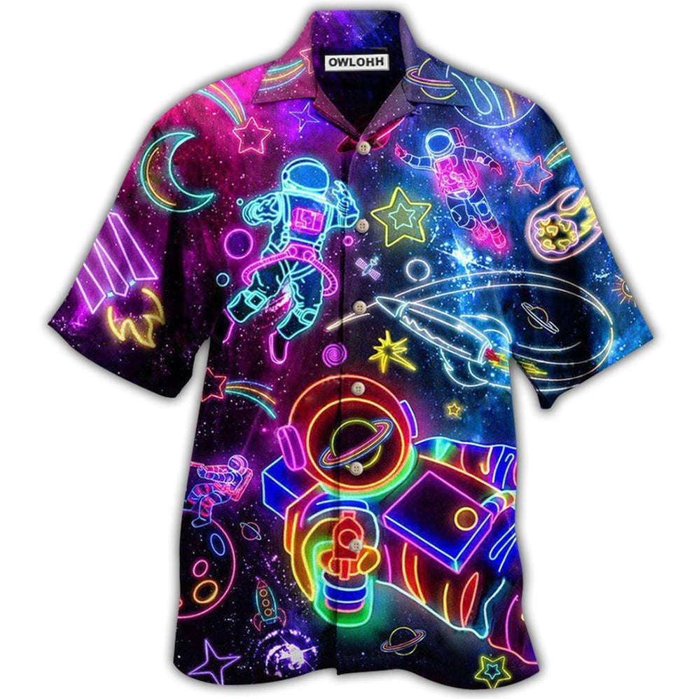 Hawaiian Shirt / Adults / S Astronaut Galaxy Escape To The Stars - Hawaiian Shirt 