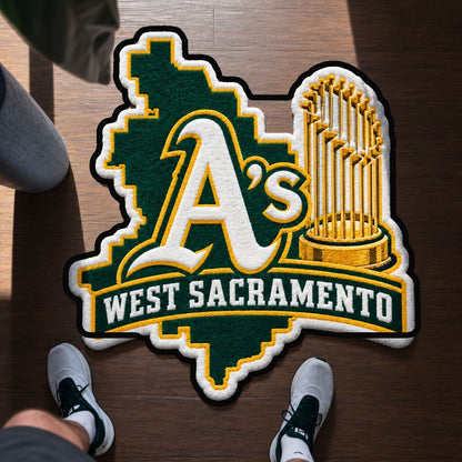 Alfombra personalizada de bienvenida premium de equipo de la MLB – Felpudo de béisbol personalizado