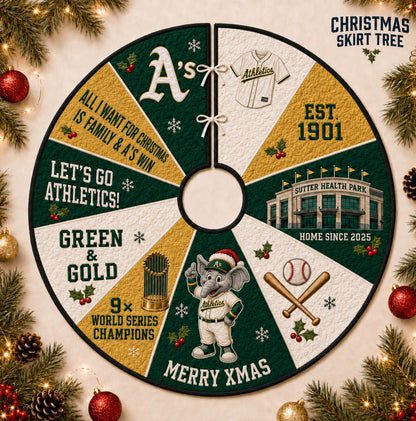 All Baseball Teams Christmas Skirt Tree for Baseball Fans - 5To9Vibe