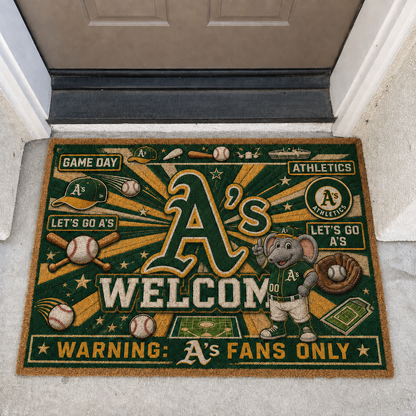 Baseball All Teams Welcome Coir Doormat Print Premium Welcome Mat – Personalized Baseball Coir Doormat