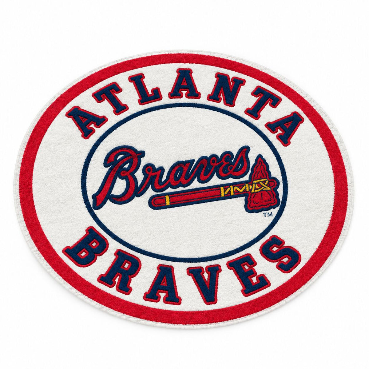All Baseball Teams Round Logo Baseball Fan Custom Quilted Print Premium Welcome Mat Washable Black Border – Personalized Baseball Doormat