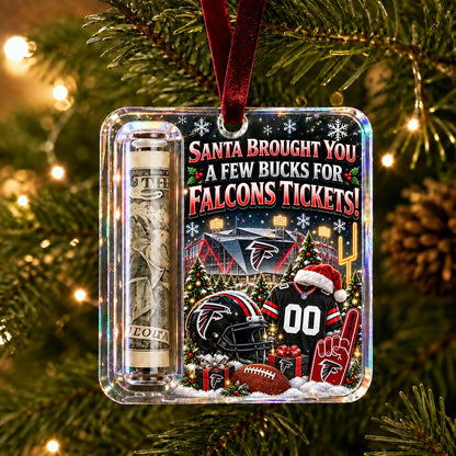 All Football Teams Christmas Money Holder Glass Ornament - 5to9vibe