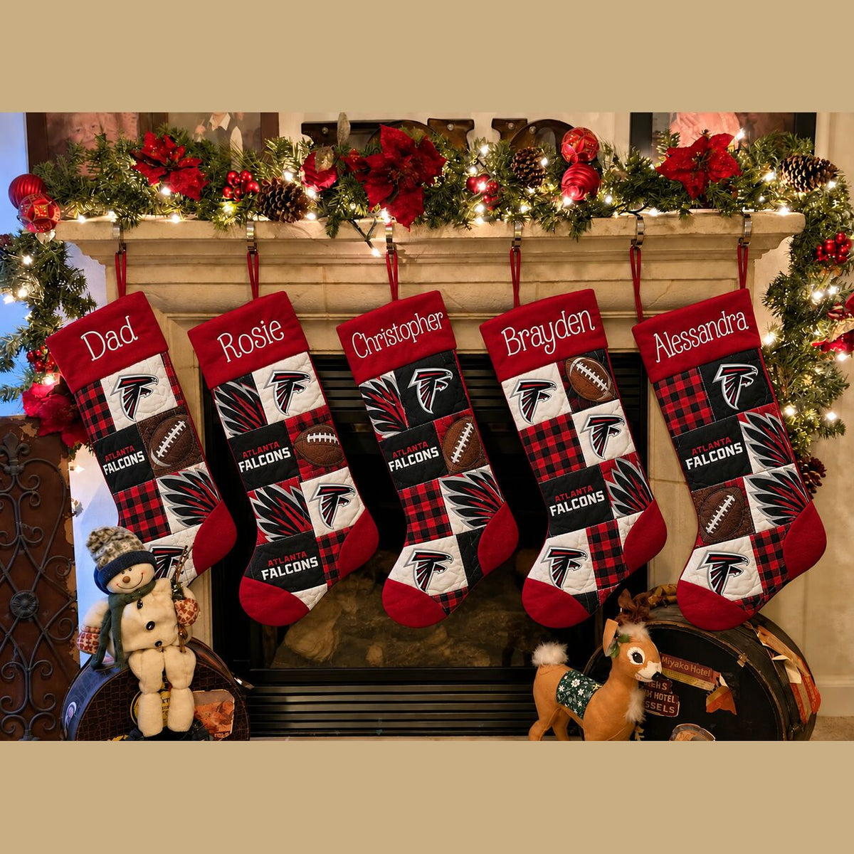 All Football Teams Team-Inspired Holiday Christmas Stocking for Football Fans - 5To9Vibe