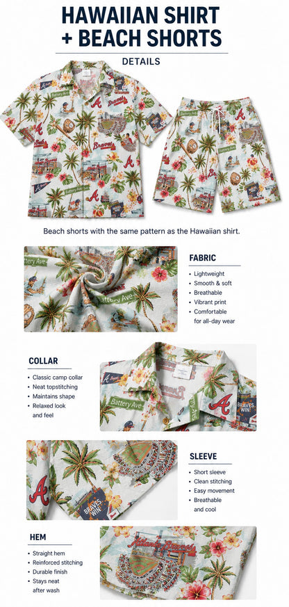 CC Baseball Teams Scenic Pattern Button-Up Unisex Hawaiian Shirt For Men and Women