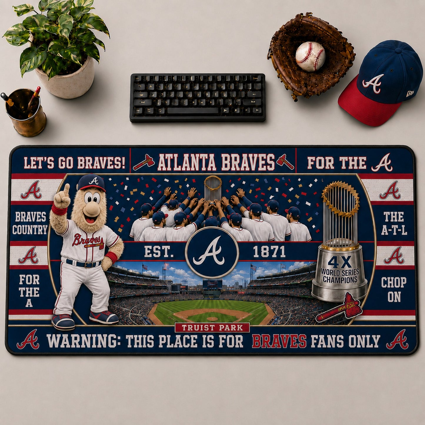 All Baseball Teams Anniversary For Fans Desk Mat  Baseball  Desk Mat Mouse Pad Plus Size - 5to9vibe