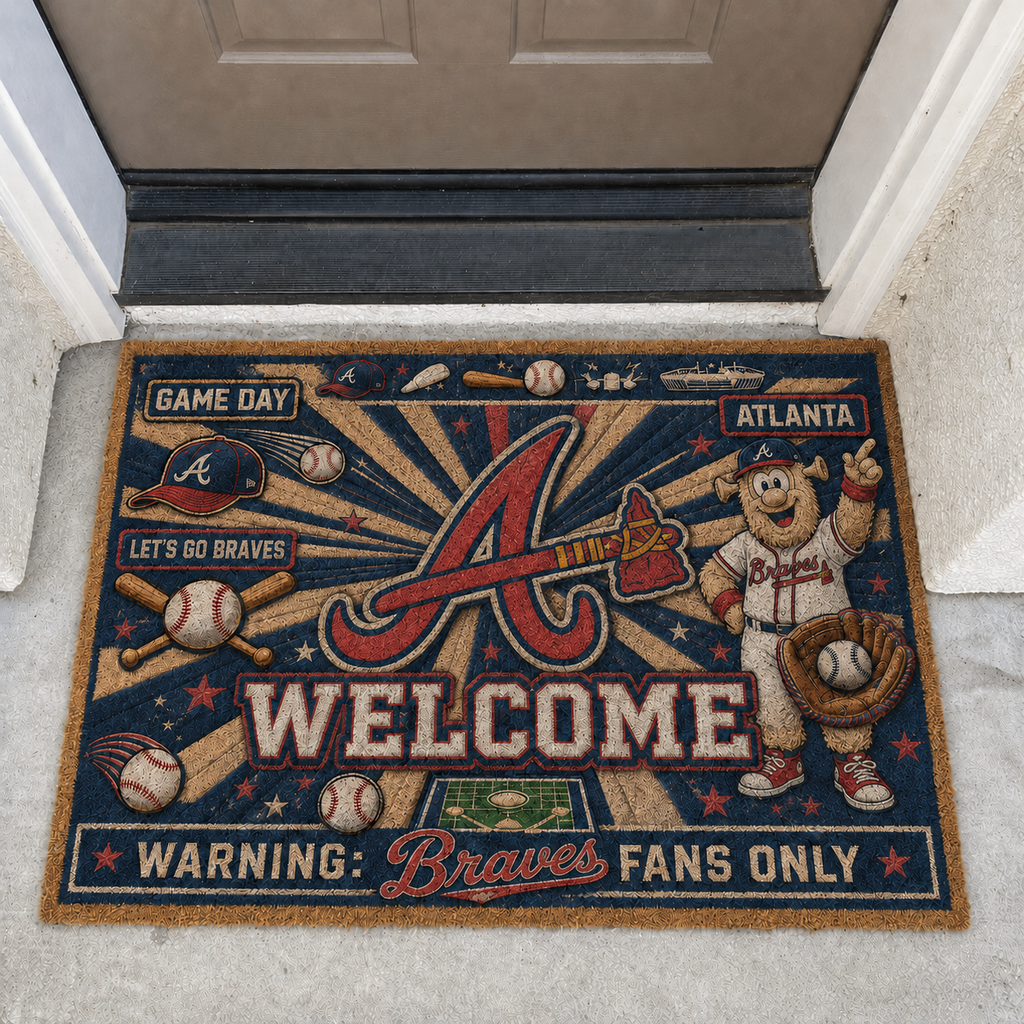 Baseball All Teams Welcome Coir Doormat Print Premium Welcome Mat – Personalized Baseball Coir Doormat