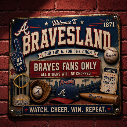 All Baseball Fans Teams Only Vintage Metal Sign - 5to9vibe