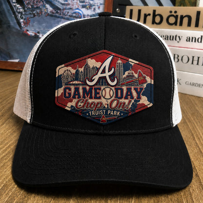 All Teams Baseball Game Day Leather Patch Premium Mesh Snap Back Cap | Trucker Cap