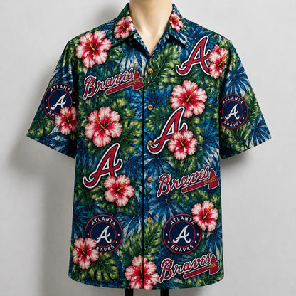 All Baseball Teams Paradise Hibiscus Button-Up Unisex Hawaiian Shirt For Men and Women