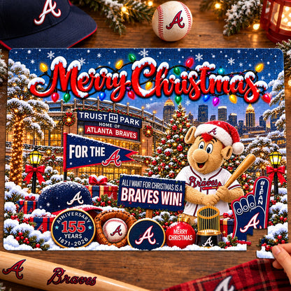 All Baseball Teams Baseball Stadium Personalized  Christmas Jigsaw Puzzle – Choose Your Team, 500 Pieces