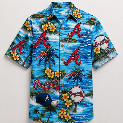 All Baseball Teams Coastal Paradise Button-Up Unisex Hawaiian Shirt For Men and Women