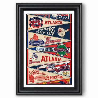 All Baseball Teams Vintage Anniversary For Baseball Fans Poster No Frame - Vertical Poster - 5to9vibe