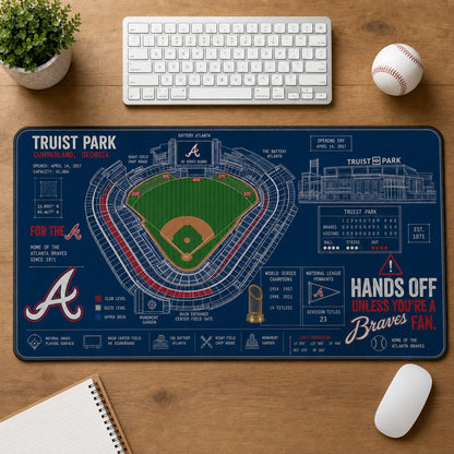 All Baseball Legendary Stadiums Masterplan Desk Mat Mouse Pad Plus Size - 5to9vibe