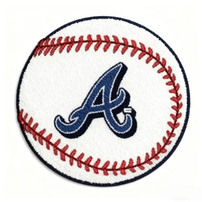 All Baseball Teams Baseball-Shaped Logo Baseball Fan Custom Quilted Print Premium Welcome Mat Washable Black Border – Personalized Baseball Doormat