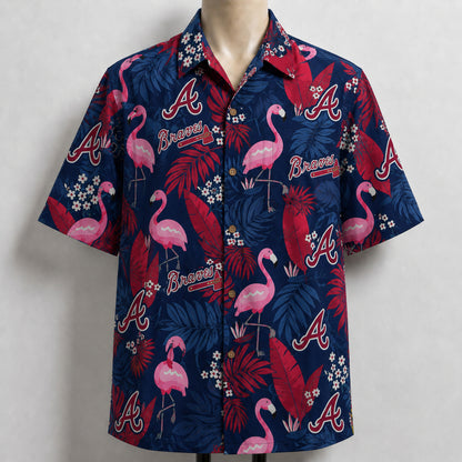 All Baseball Teams Flamingo Hawaiian Shirt | Tropical Baseball Button Up Unisex Hawaiian Shirt For Men and Women