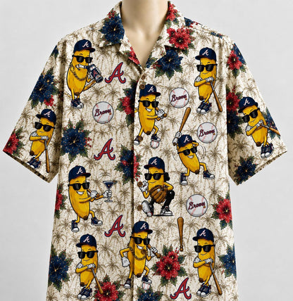 All Baseball Teams banana Hibiscus Flower Beach Vibe Aloha Premium Unisex Hawaiian Shirt For Men and Women