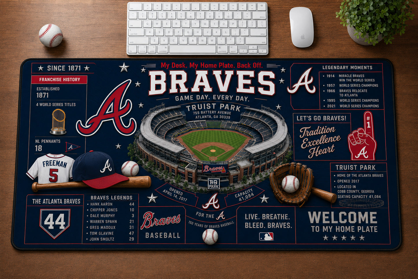 All Baseball Franchise History Stadiums Masterplan Desk Mat Mouse Pad Plus Size - 5to9vibe