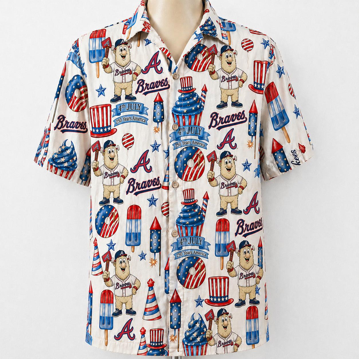 All Baseball Team 4th July 250 Years Anniversary America Premium Unisex Hawaiian Shirt For Men and Women