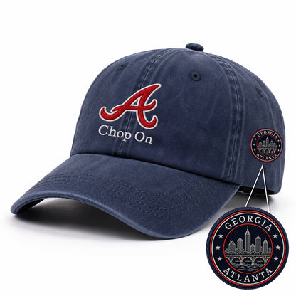 Baseball Team Slogan Cap All Teams Embroidered Logo Premium Wash Cap