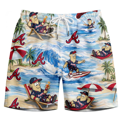 MB Baseball Mascot Beach Viber Button-Up Unisex Hawaiian Shirt For Men & Women