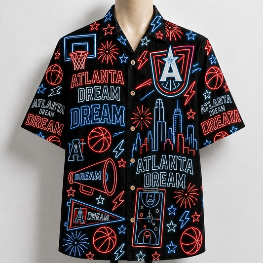 Women's National Basketball And Soccer Button-Up Unisex Hawaiian Shirt For Men and Women