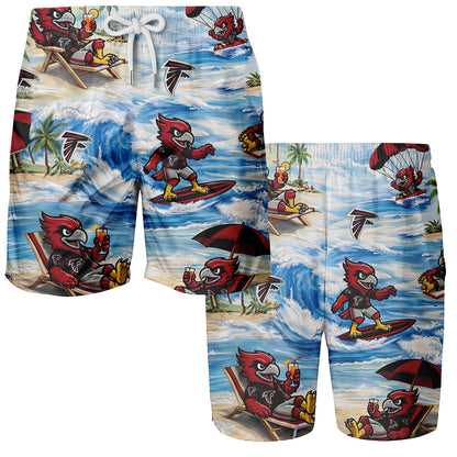 Camisa Hawaiana Unisex AF Football Mascot Beach Viber para Hombre y Mujer