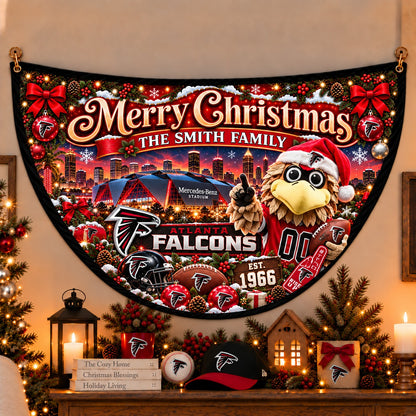 All Football Teams Personalized Christmas Night Bunting Flag - 5to9vibe