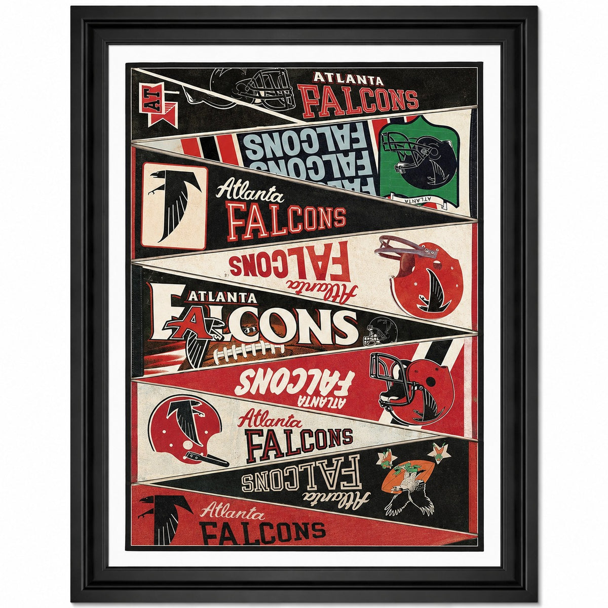 All Football Teams Vintage Anniversary For Fans No Frame Vertical Poster - 5to9vibe