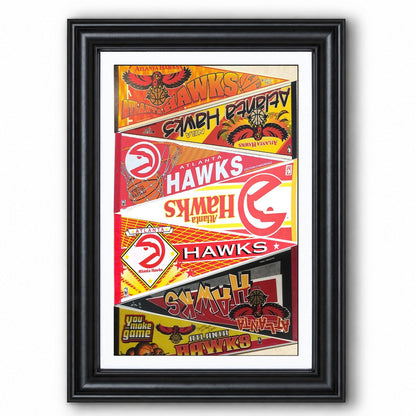 All Basketball Teams Vintage Pennant Anniversary For Fans No Frame Vertical Poster - 5to9vibe