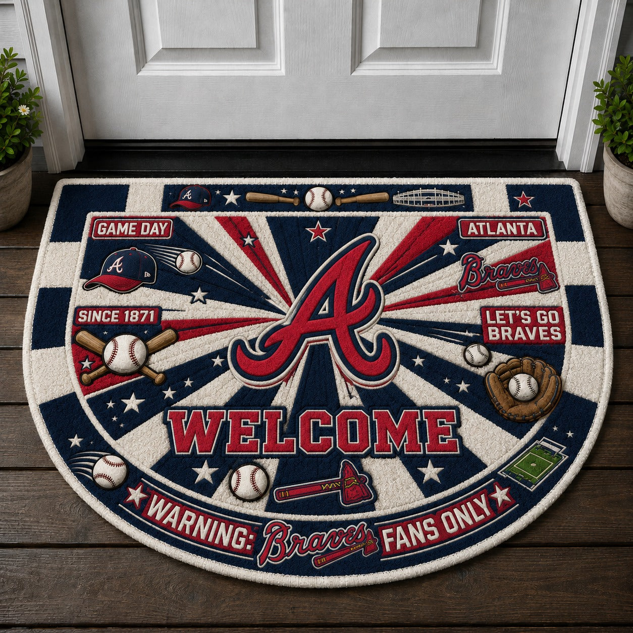 Football All Teams Custom Premium Welcome Mat – Personalized Doormat