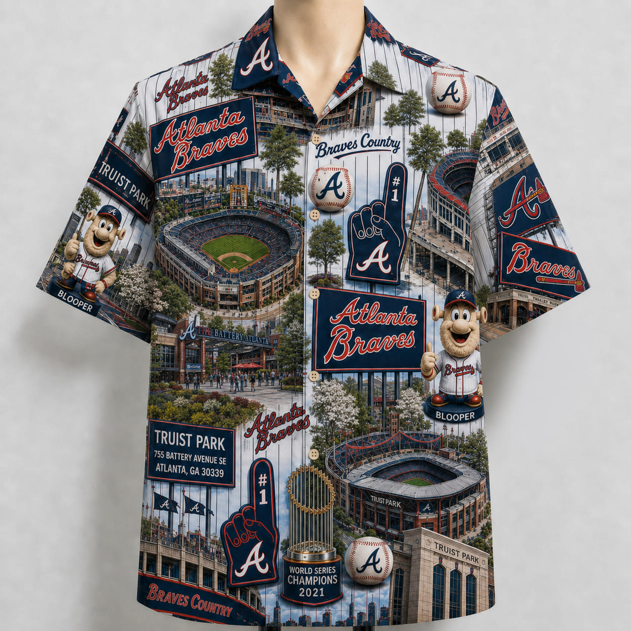 All Baseball Teams Iconic 2 Moments Aloha Shirt for Baseball Fans Button-Up Unisex Hawaiian Shirt For Men and Women