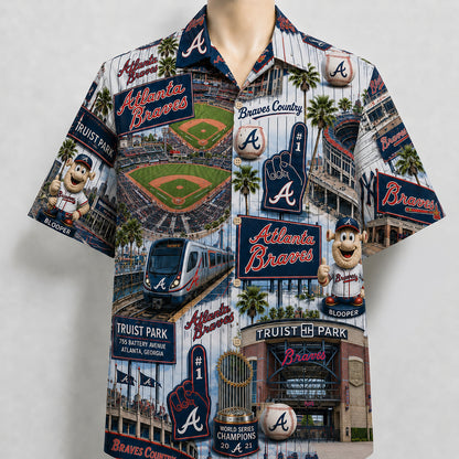 All Baseball Teams Iconic Moments Aloha Shirt for Baseball Fans Button-Up Unisex Hawaiian Shirt For Men and Women