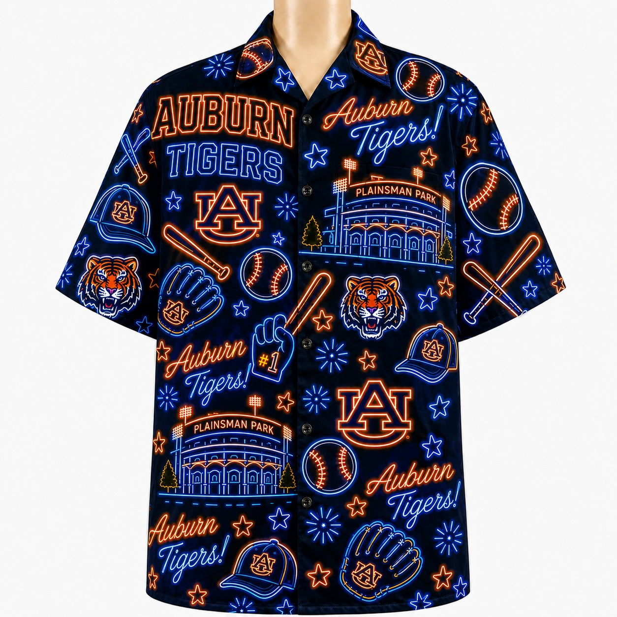 All Baseball College Teams Neon Viber Unisex Hawaiian Shirt For Men & Women