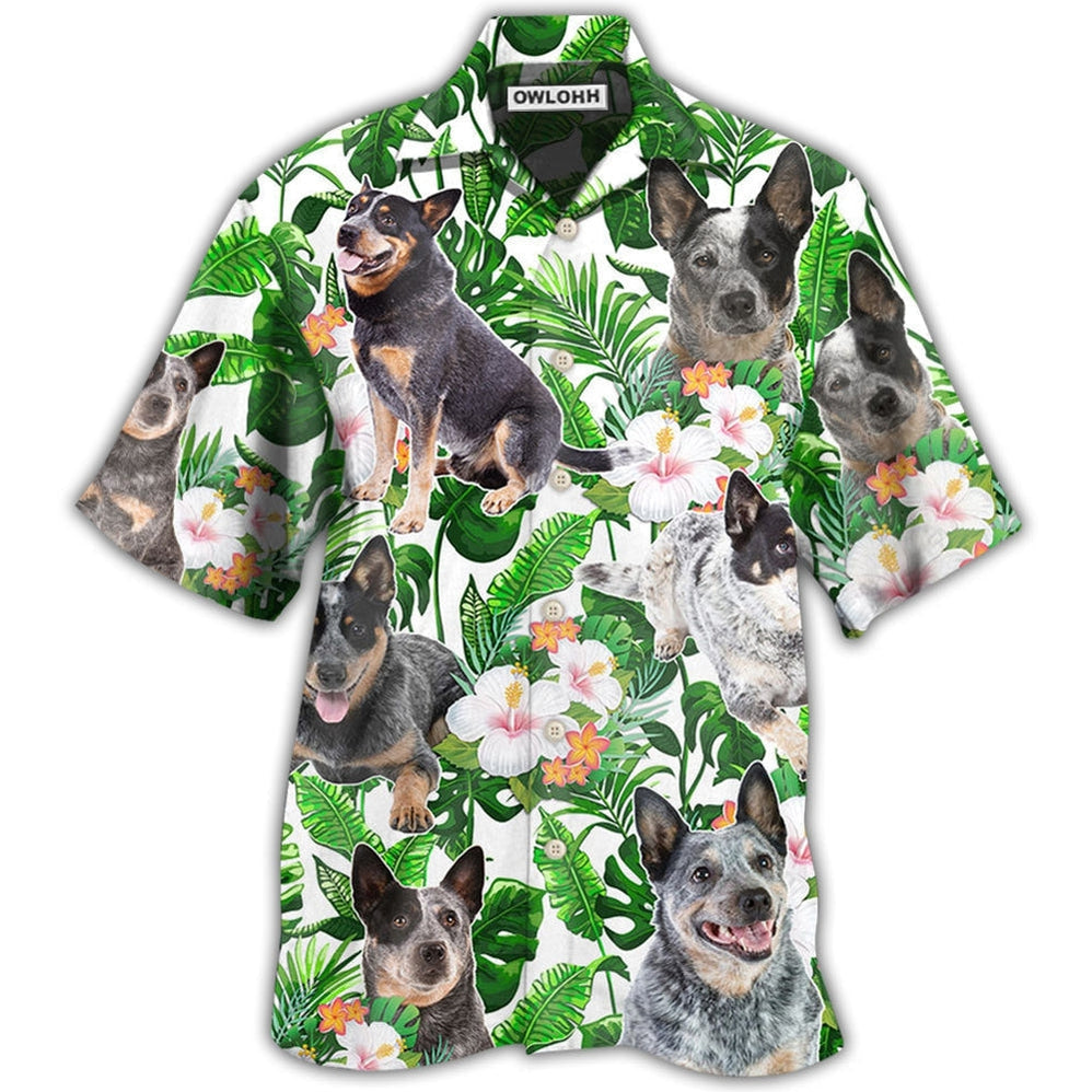 Hawaiian Shirt / Adults / S Australian Cattle Dog Tropical Floral - Hawaiian Shirt 
